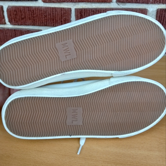 NWT Madewell Sidewalk Low-Top Suede Toe Sneakers in Irridescent Leather - Picture 10 of 15